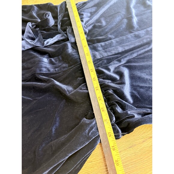 NEW Draper James Blue  Velvet Wrap Dress Size 2XL Long Sleeve W/Pockets - Picture 12 of 16